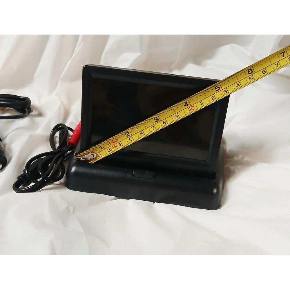 Rear Facing Car Seat Monitor AML017 4.3in LCD Wired Rear View Camera *Open Box